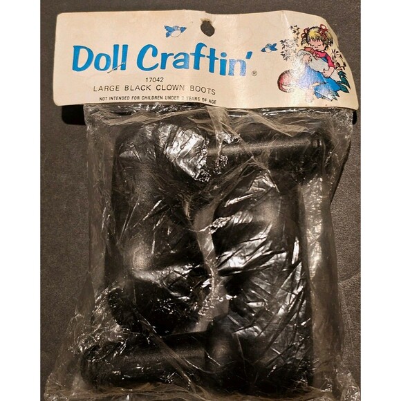 Mangelsen's Doll Craftin' Lot: Hobo Clown Head, 2 Pairs White Hands, Black Boots - Picture 10 of 14